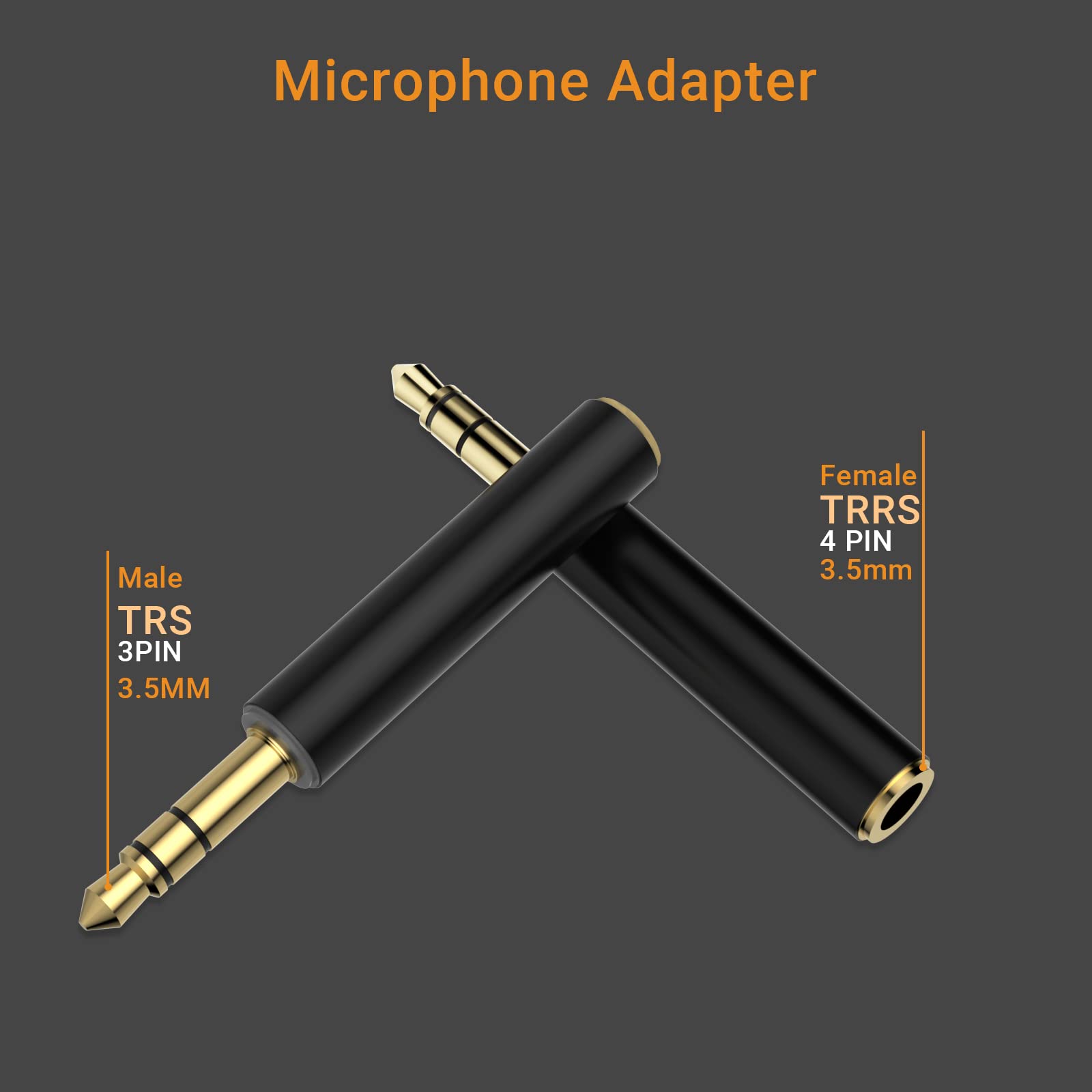 Amazon.com: Cubilux 3.5mm TRRS to TRS Mic Adapter,Microphone
